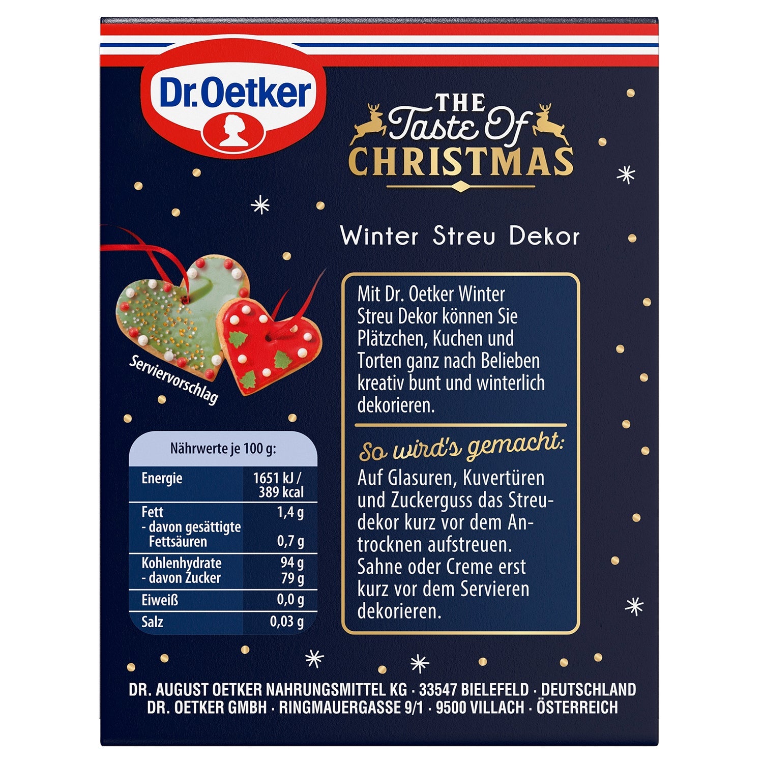 Dr. Oetker Winter Streu Dekor - Candyshop.ch
