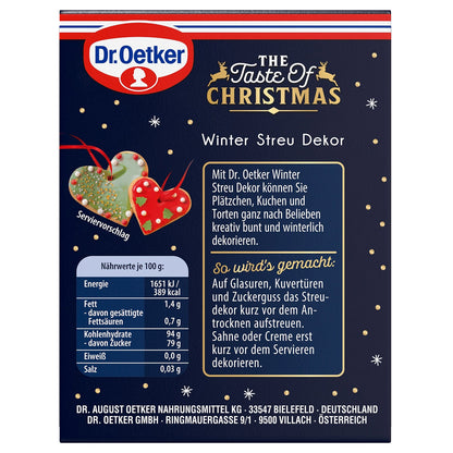 Dr. Oetker Winter Streu Dekor - Candyshop.ch