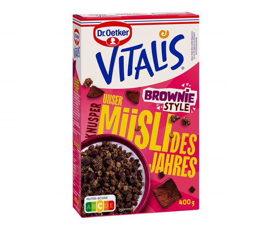 Dr Oetker Vitalis Müsli des Jahres Brownie Style 400g - Candyshop.ch