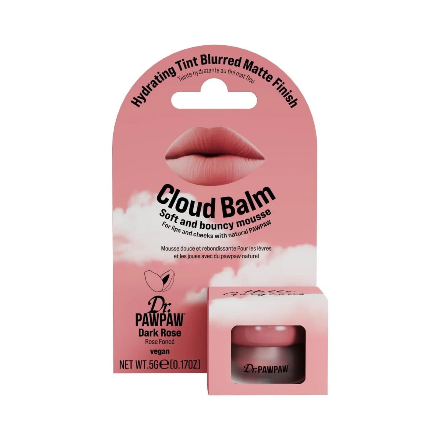 Dr. PawPaw Dr. PawPaw, Cloud Balm, Matte & Smoothing, Creme-Rouge, Dark Rose, 5 g Regular