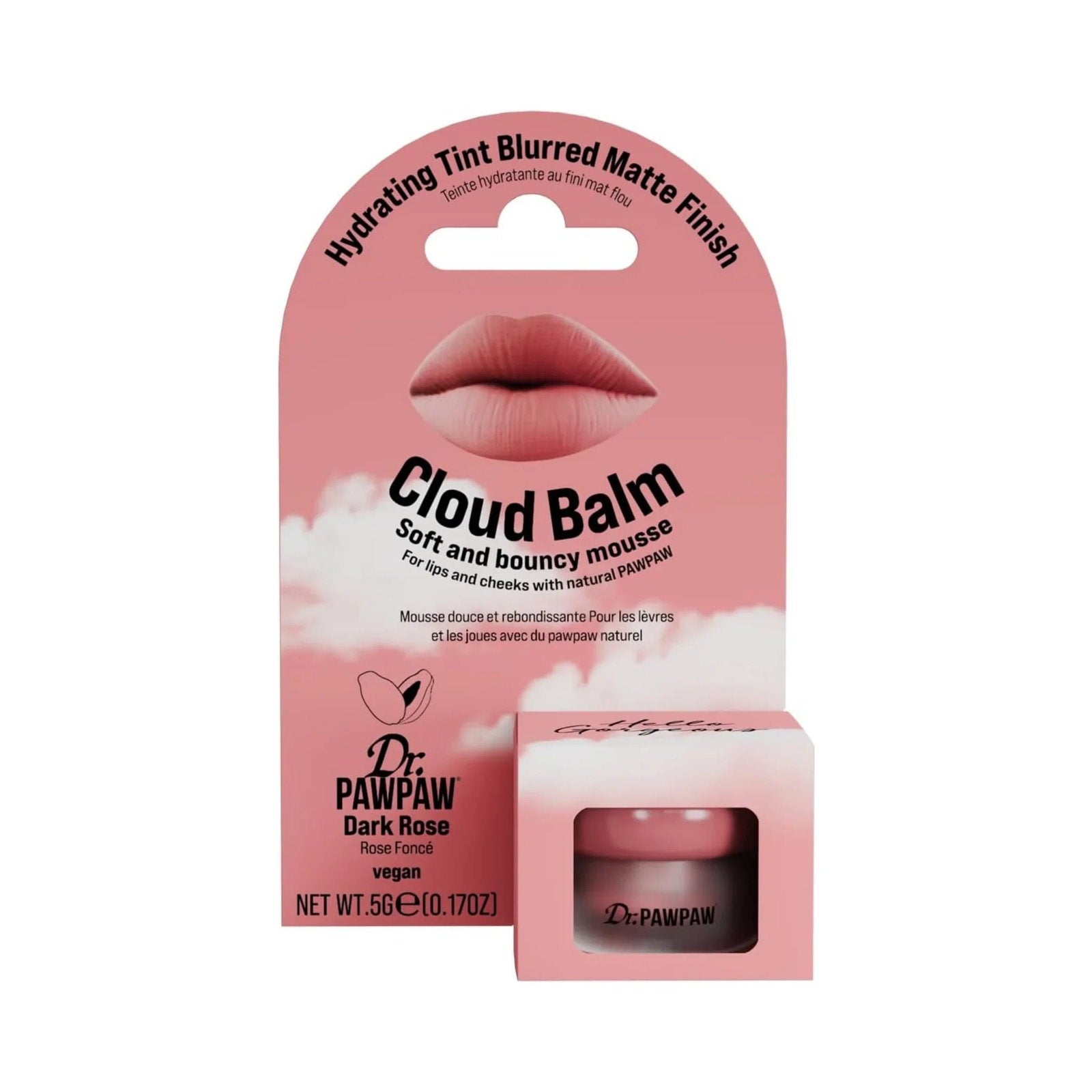 Dr. PawPaw Dr. PawPaw, Cloud Balm, Matte & Smoothing, Creme-Rouge, Dark Rose, 5 g Regular