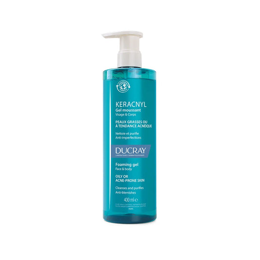 Ducray Ducray, Keracnyl, Anti-Akne, Reinigungsgel, Für Gesicht & Körper, 400 ml Regular
