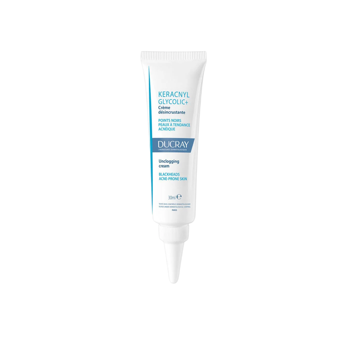 Ducray Ducray, Keracnyl, Glycolic, Gegen Mitesser, Lokale Behandlungscreme, Oily and acne-prone skin, Für das Gesicht, 30 ml 