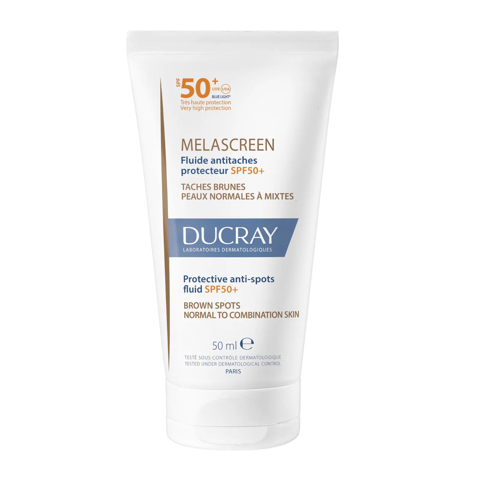 Ducray Ducray, Melascreen, Anti-Flecken & Aufheller, Flüssigkeit, Für das Gesicht, SPF 50+, 50 ml Regular