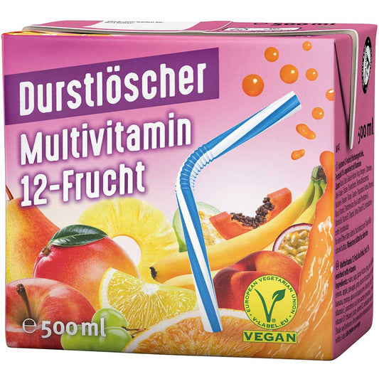 Durstlöscher Multivitamin 12-Frucht 500ml - Candyshop.ch