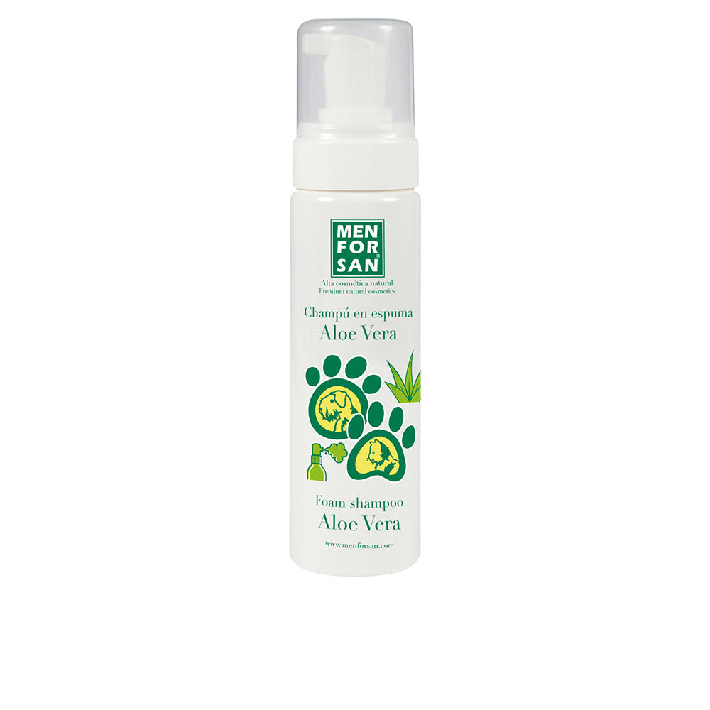 Men For San CHAMPÚ PERROS Y GATOS en espuma con aloe vera 200 ml