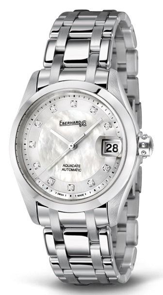 EBERHARD AQUADATE 41127.L Only Time Armbanduhr 35 mm ansicht-3