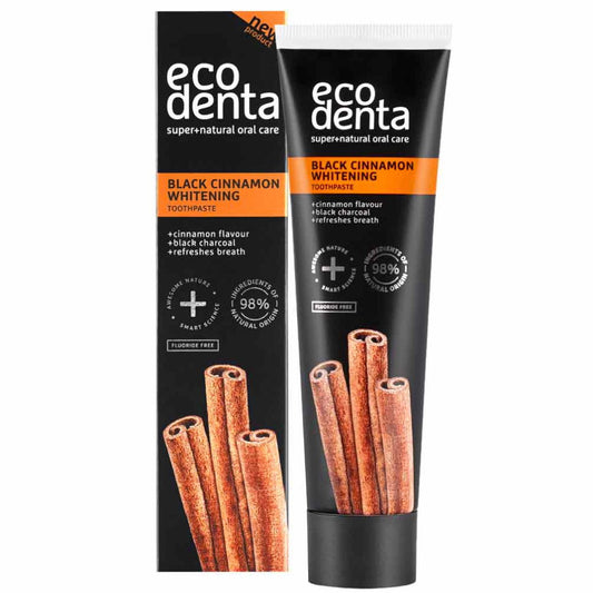 Ecodenta Ecodenta, Black Cinnamon Whitening, Aufhellung, Zahnpasta, 100 ml Regular