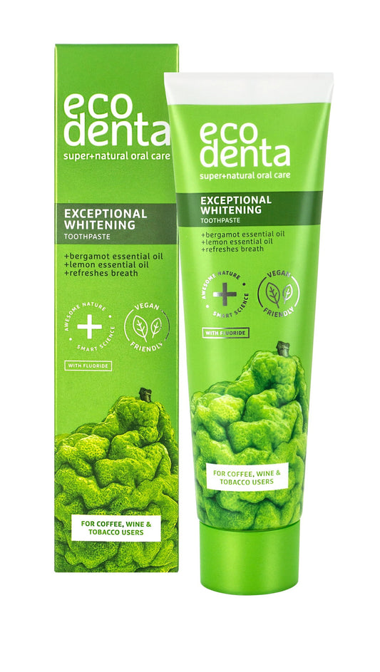 Ecodenta Zahnpasta Ecodenta, Exceptional Whitening, Whitening & Freshening, Toothpaste, 100 ml Regular