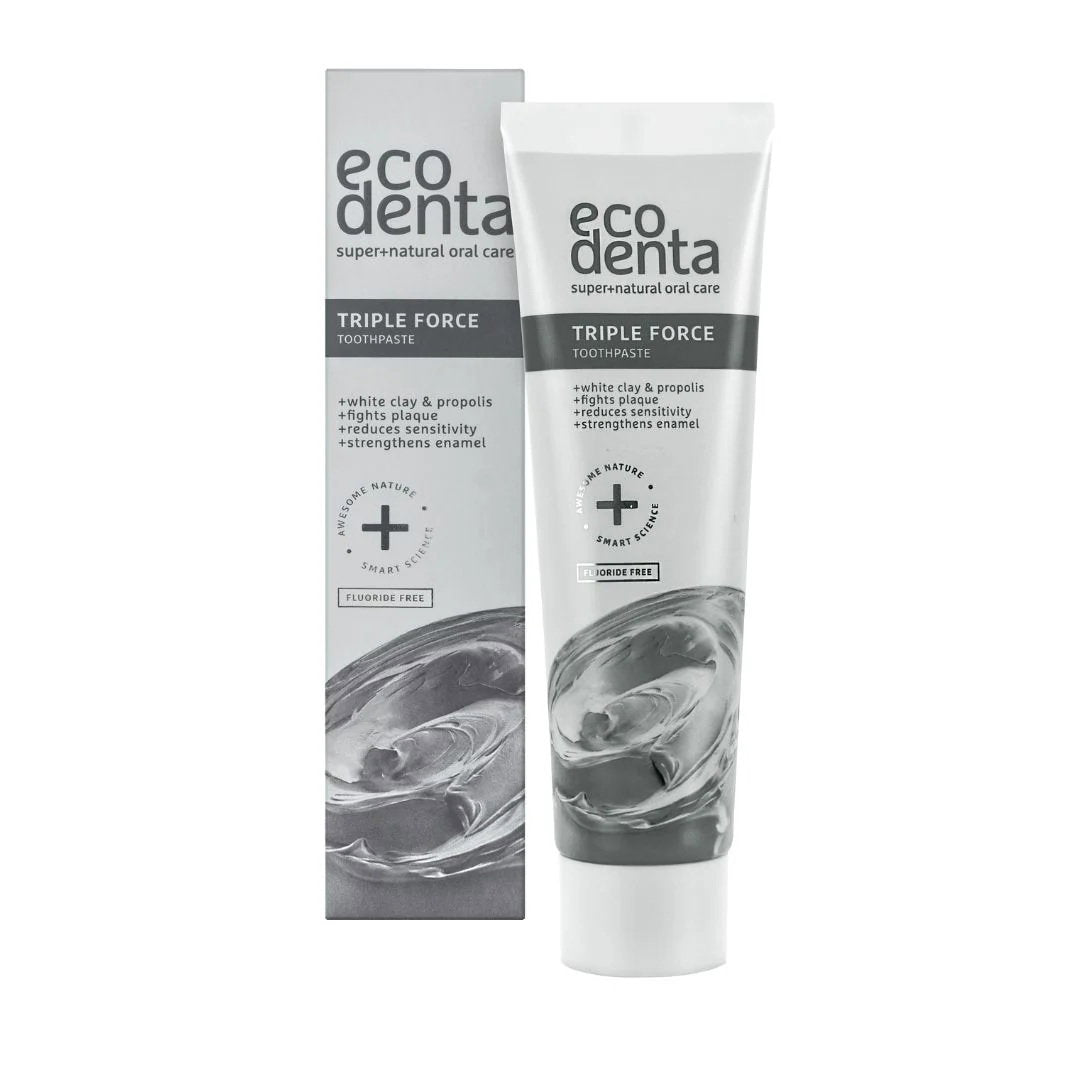 Ecodenta Ecodenta, Triple Force, Sensitive Teeth & Anti-Plaque, Zahnpasta, 100 ml Regular