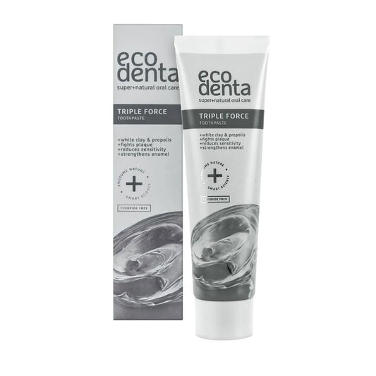 Ecodenta Ecodenta, Triple Force, Sensitive Teeth & Anti-Plaque, Zahnpasta, 100 ml Regular