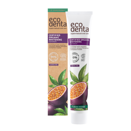 Ecodenta Ecodenta, Certified Organic Whitening, Whitening & Plaque Defense, Zahnpasta, 75 ml Regular
