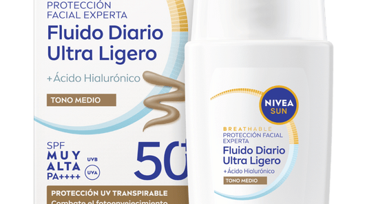 NIVEA NIVEA Sun Fluido Diario Gesichtsschutz SPF 50 Mittelton 40 ml Sonnenpflege