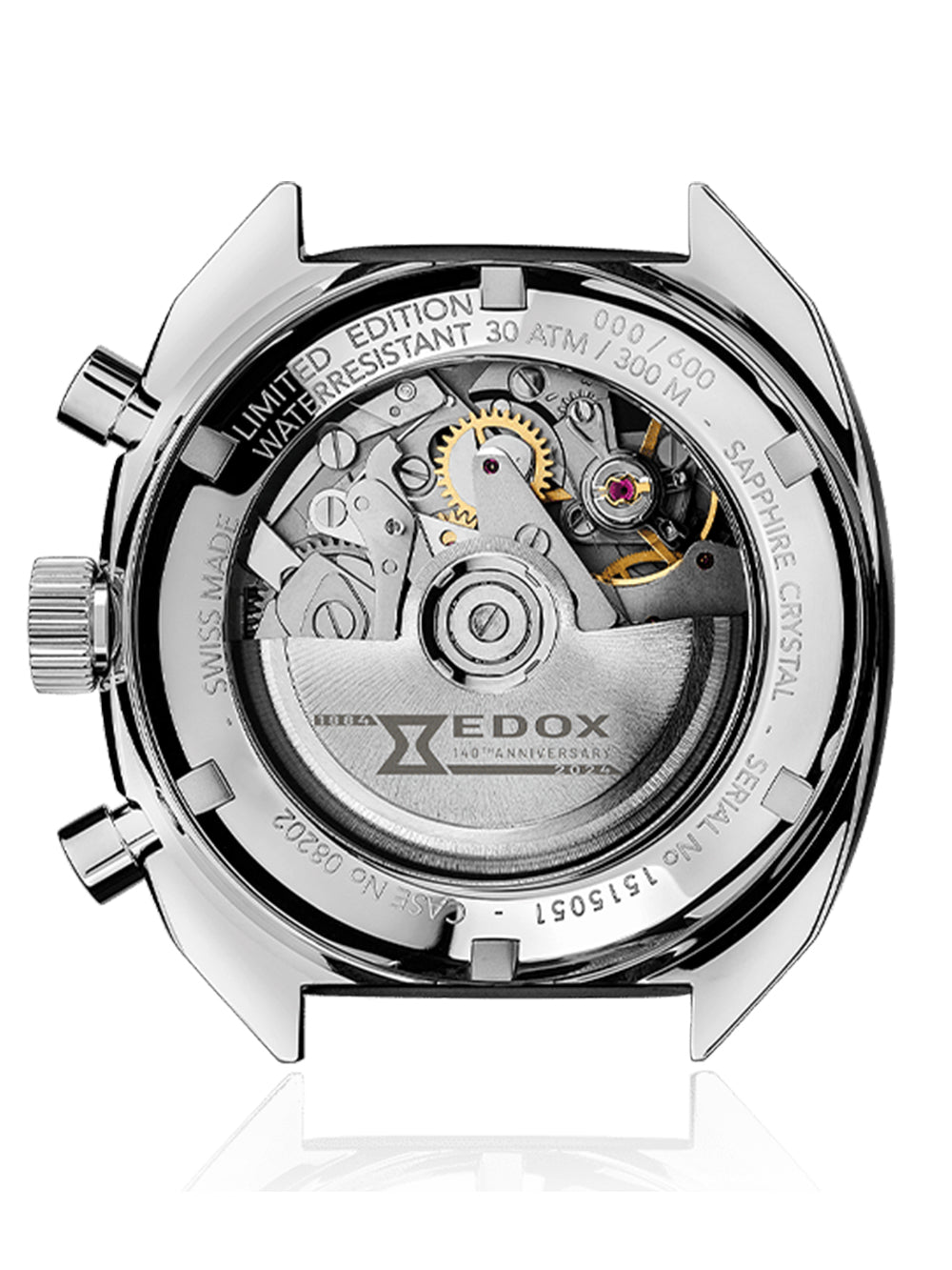 EDOX 08202-3GG-GIN Chronograph Armbanduhr 36 mm ansicht-2