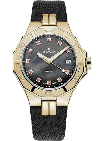 EDOX 53020-37JC-NANRUD Analoguhr Armbanduhr 36 mm ansicht-2