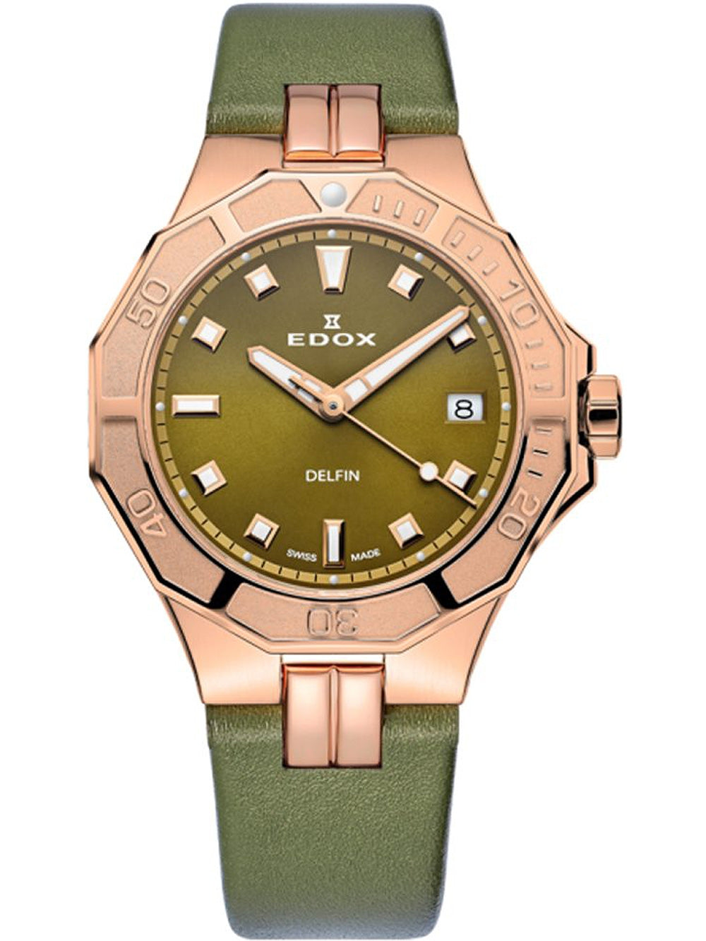 EDOX 53020-37RC-VR Analoguhr Armbanduhr 36 mm ansicht-2