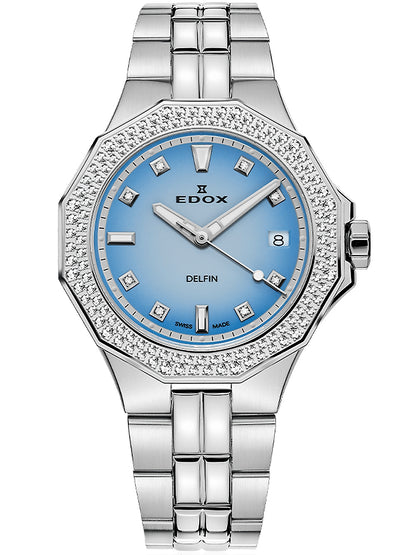 EDOX 53020-3D120M-BUCND Analoguhr Armbanduhr 36 mm ansicht-2