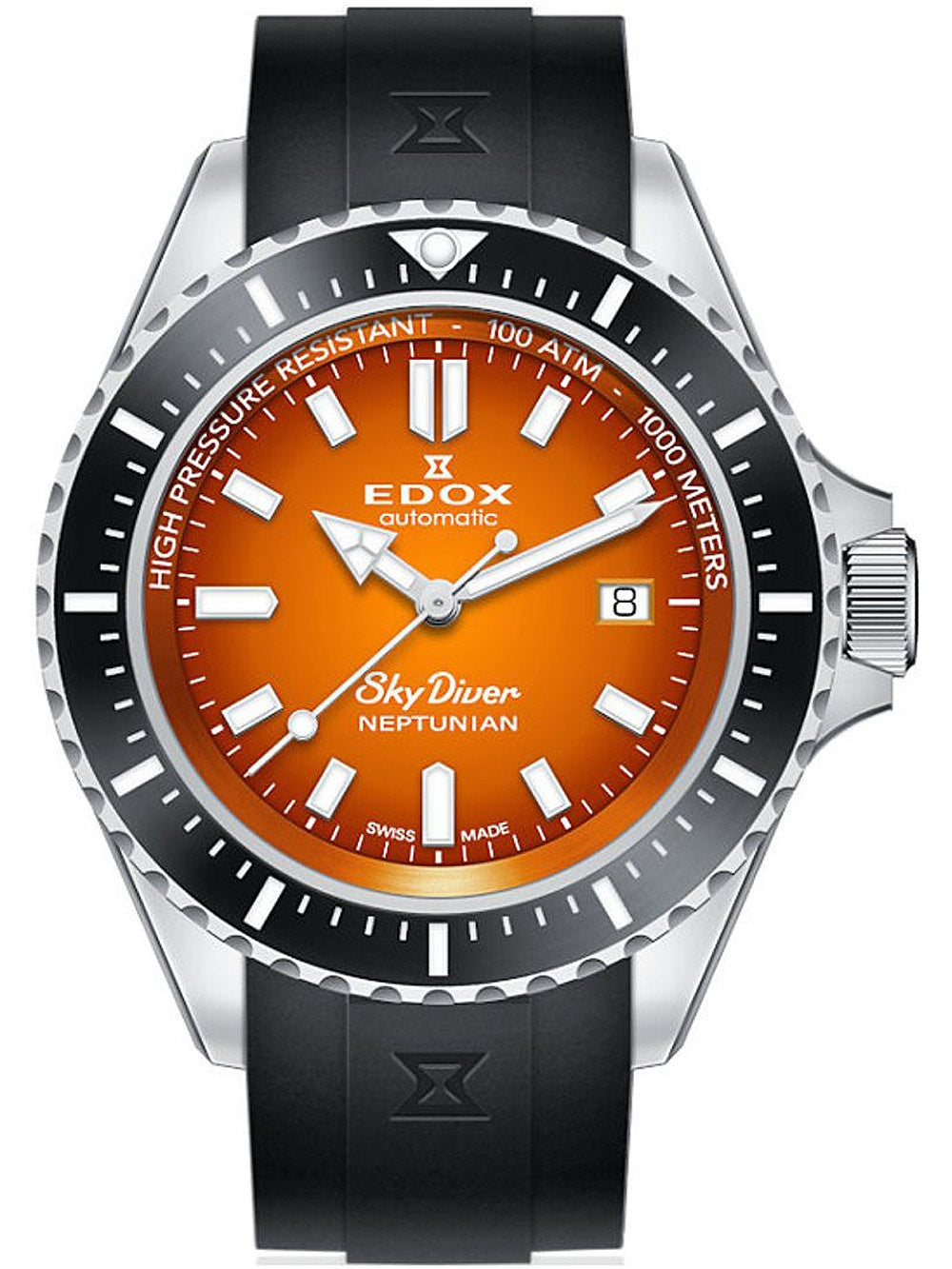 EDOX 80120-3NCA-ODN Analoguhr Armbanduhr 36 mm ansicht-2