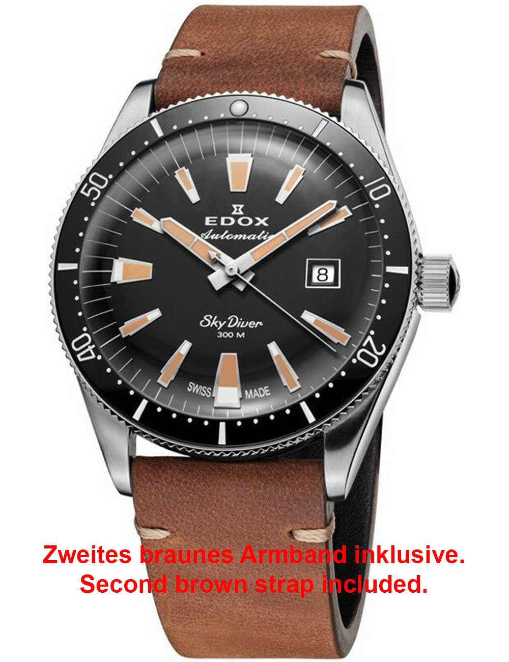 EDOX 80126-3VIN-GDN Analoguhr Armbanduhr