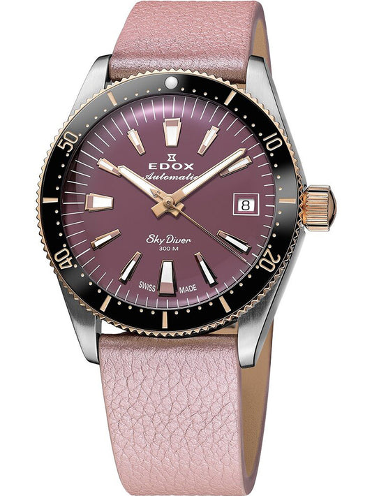 EDOX 80131-357RNRC-VIO Analoguhr Armbanduhr 36 mm