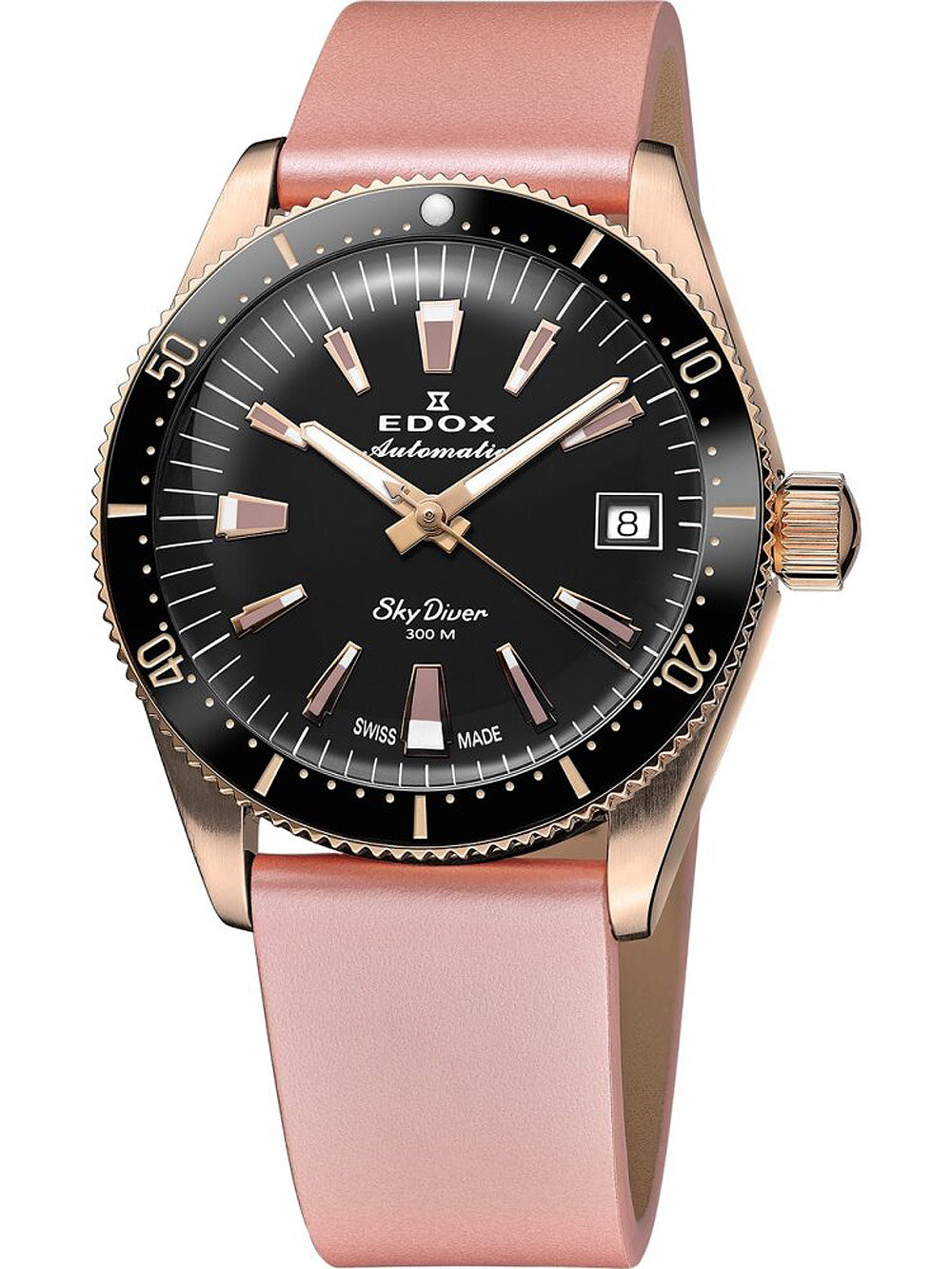 EDOX 80131-37RNC-NI Analoguhr Armbanduhr 36 mm