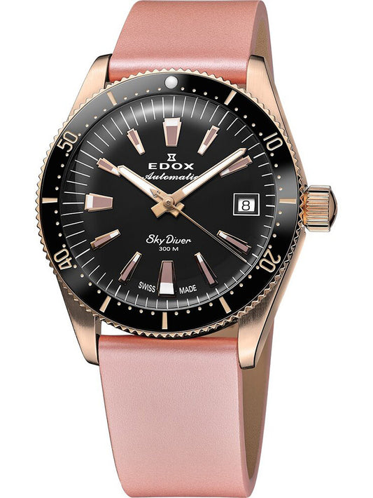 EDOX 80131-37RNC-NI Analoguhr Armbanduhr 36 mm