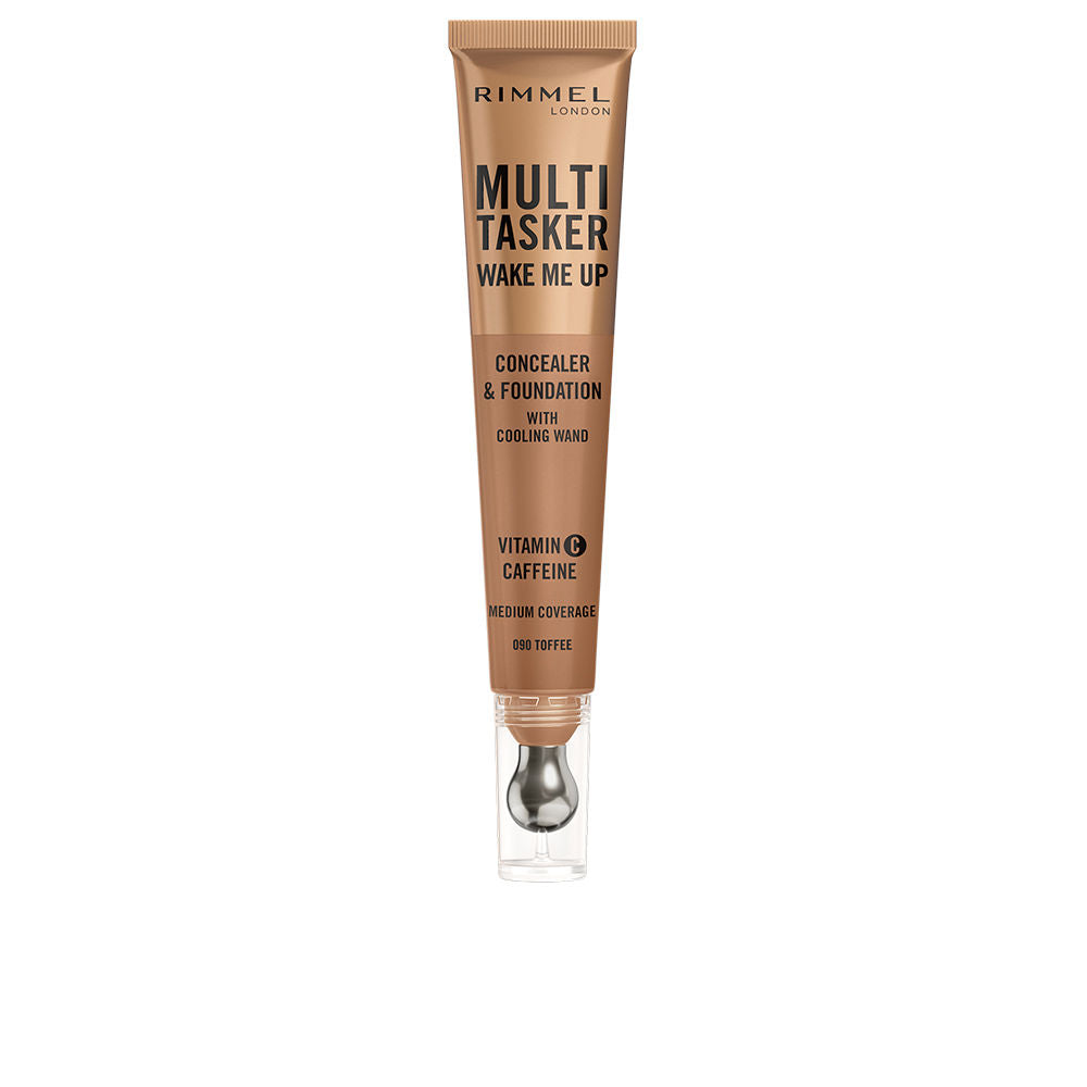 RIMMEL LONDON Multitasker Wake Me Up Corrector Y Base De Maquillaje Toffee 20 ml