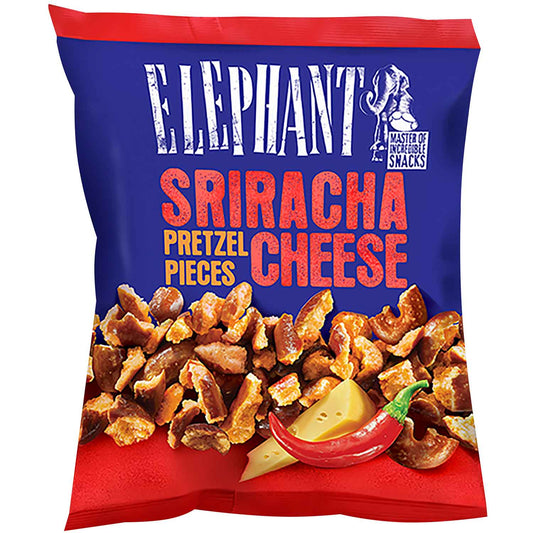 Elephant Pretzel Pieces Sriracha Cheese 125g Laugengebäck-Stückchen mit Sriracha-Käse-Geschmack - Candyshop.ch