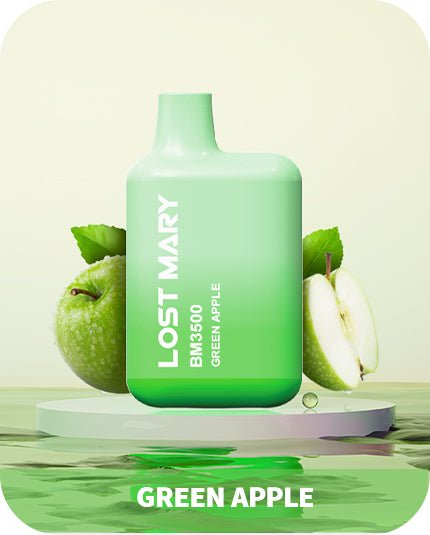 ELFBAR LOST MARY BM3500 Green Apple - Candyshop.ch