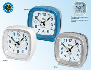 ELITE SVEGLIA ANALOGICA BLU / BLUE ALARM CLOCK ST 4100BL Analoguhr Armbanduhr Blau