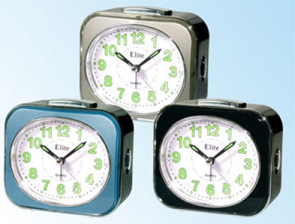 ELITE SVEGLIA ANALOGICA GRIGIA/ GREY ALARM CLOCK T 1931G Analoguhr Armbanduhr Grau