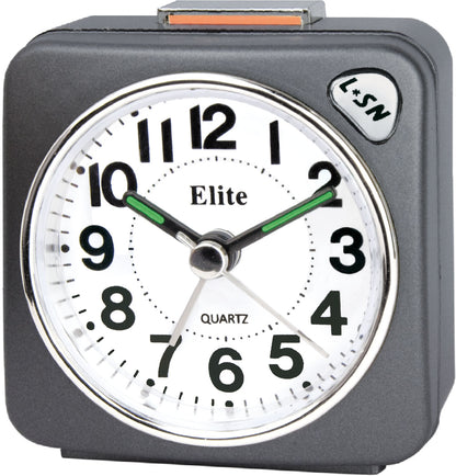 ELITE Sveglia silent con luce e snooze - ANTRACITE - Silent alarm clock with light and snooze - GREY RS7150_G Multifunction Armbanduhr Grau
