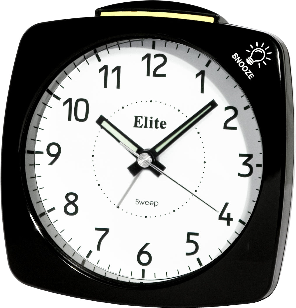 ELITE Sveglia silent con luce e snooze - NERO - Silent alarm clock with light and snooze - BLACK ST4500_B Multifunction Armbanduhr Schwarz