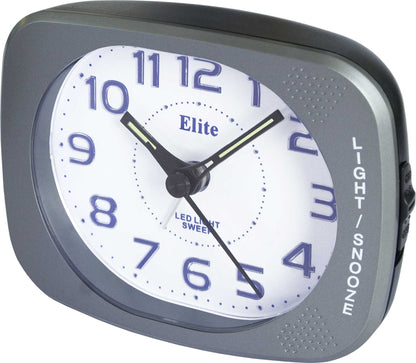 ELITE Sveglia silent con luce LED e snooze - ANTRACITE - Silent alarm clock with LED light and snooze - GREY ST5520_G Multifunction Armbanduhr Grau