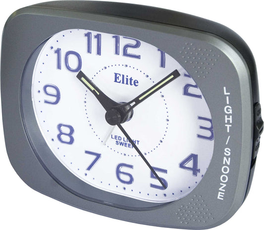 ELITE Sveglia silent con luce LED e snooze - ANTRACITE - Silent alarm clock with LED light and snooze - GREY ST5520_G Multifunction Armbanduhr Grau