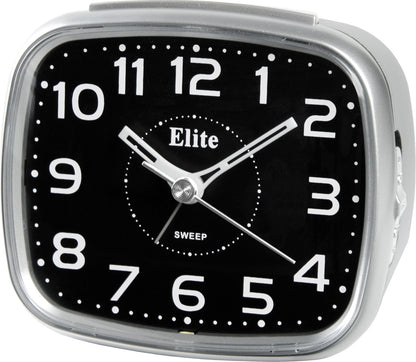 ELITE Sveglia silent con luce LED e snooze - ARGENTO - Silent alarm clock with LED light and snooze - SILVER ST5630_S Multifunction Armbanduhr Silber