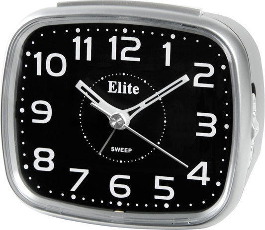 ELITE Sveglia silent con luce LED e snooze - ARGENTO - Silent alarm clock with LED light and snooze - SILVER ST5630_S Multifunction Armbanduhr Silber