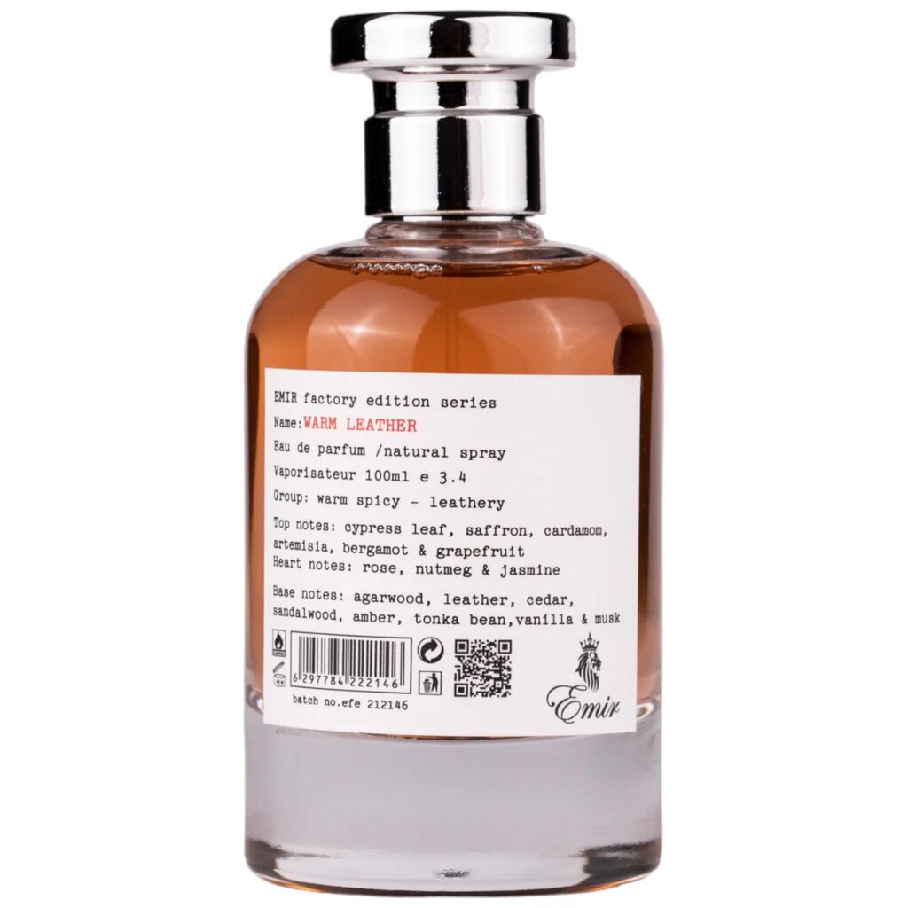 Emir Emir, Warm Leather Factory Edition, Eau de Parfum, Unisex, 100 ml Regular