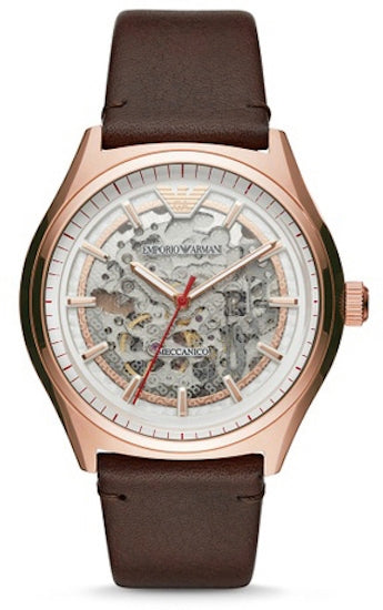 EMPORIO ARMANI DRESS AR60005 Only Time Armbanduhr 44 mm Gold ansicht-3