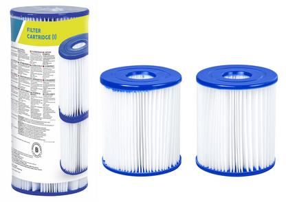 Bestway Flowclear Filterkartuschen Typ I – 2er-Pack Ø 8 × 9 cm | 58093