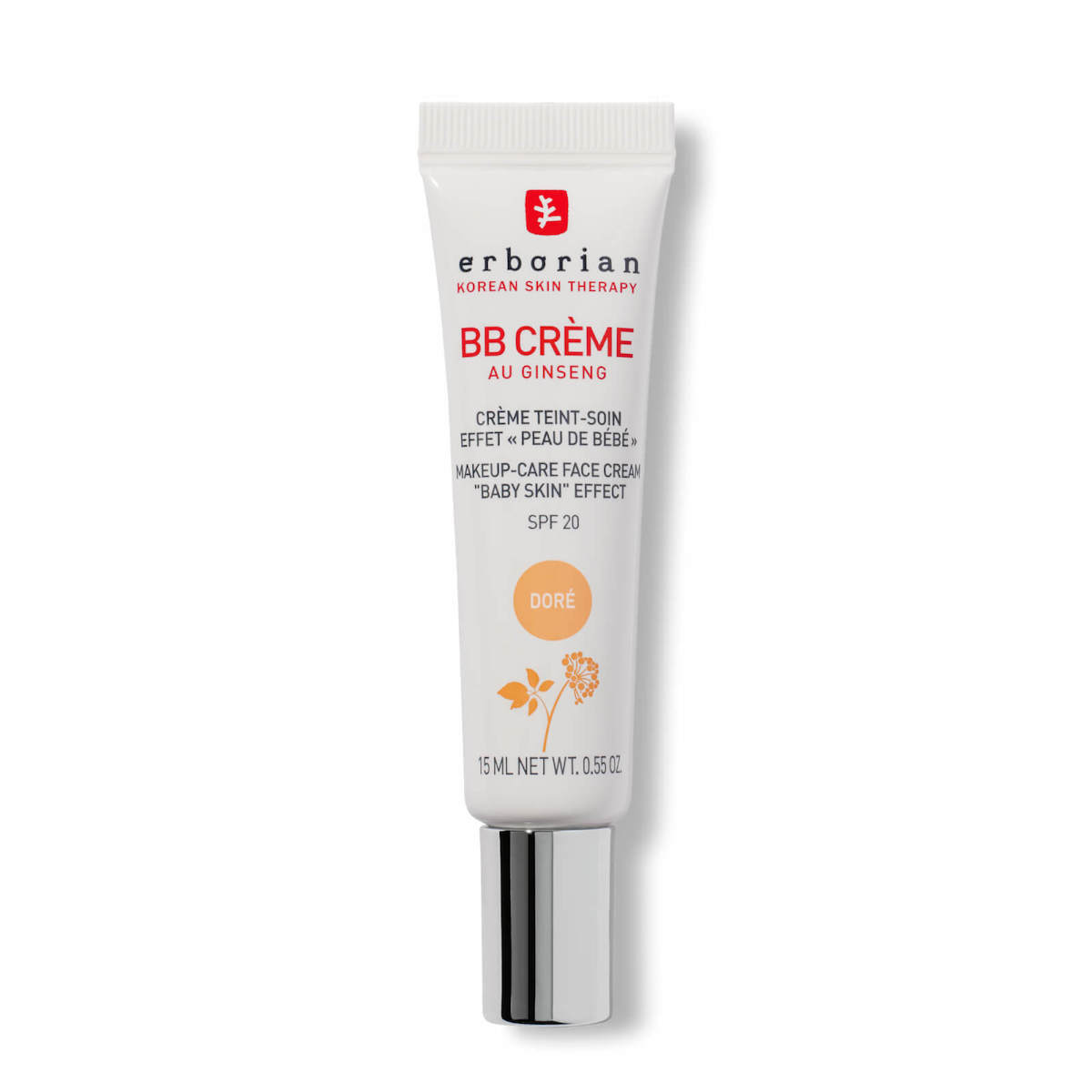 Erborian Erborian, B.B Cream, Ginseng, BB-Creme, Dore, SPF 20, 15 ml Regular