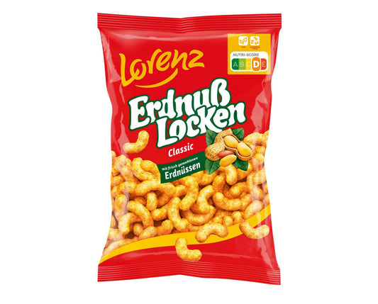 ErdnußLocken Classic 175g  Mais-Snack mit frisch gemahlenen Erdnüssen