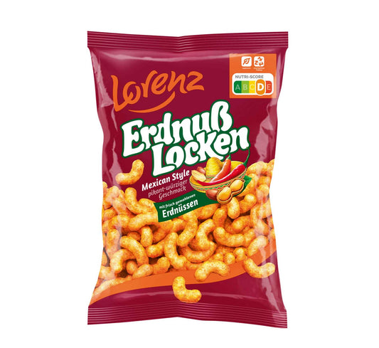 ErdnußLocken Mexican Style 175g  Mais-Snack mit frisch gemahlenen Erdnüssen