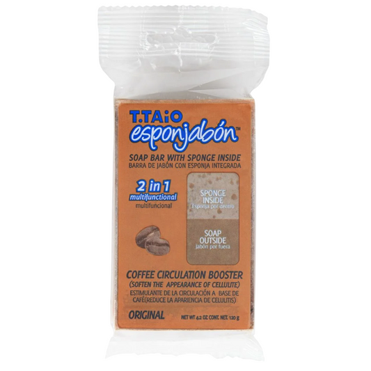 Esponjabon Esponjabon, Coffee, Cleansing & Softening, Kaffee, Seife und Schwamm 2-in-1, Körper, 120 g Regular