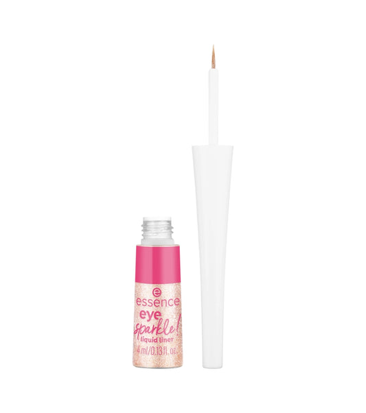 Essence Eye Sparkle Flüssiger Eyeliner 01 Sparkling Lights – Glanzvoller Look, 4 ml