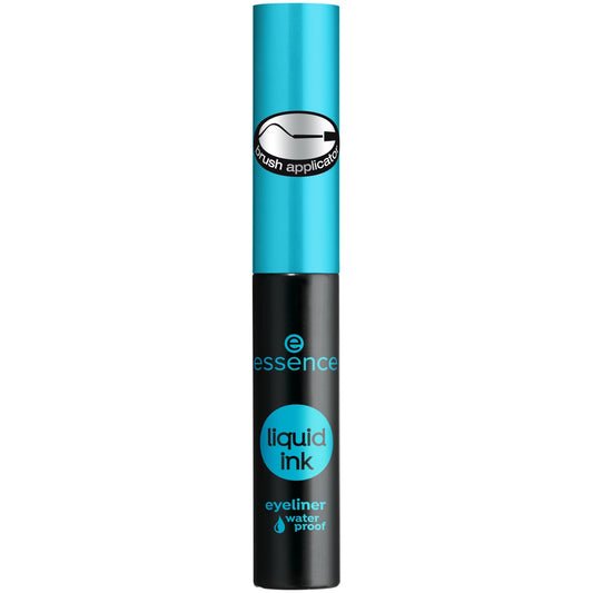 Essence Liquid Ink Flüssiger Eyeliner Schwarz – Präziser, Wasserdichter Look, 3 ml
