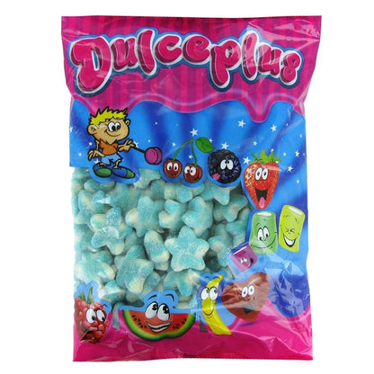 Dulceplus Sugared Blue Twist Stars 100g
