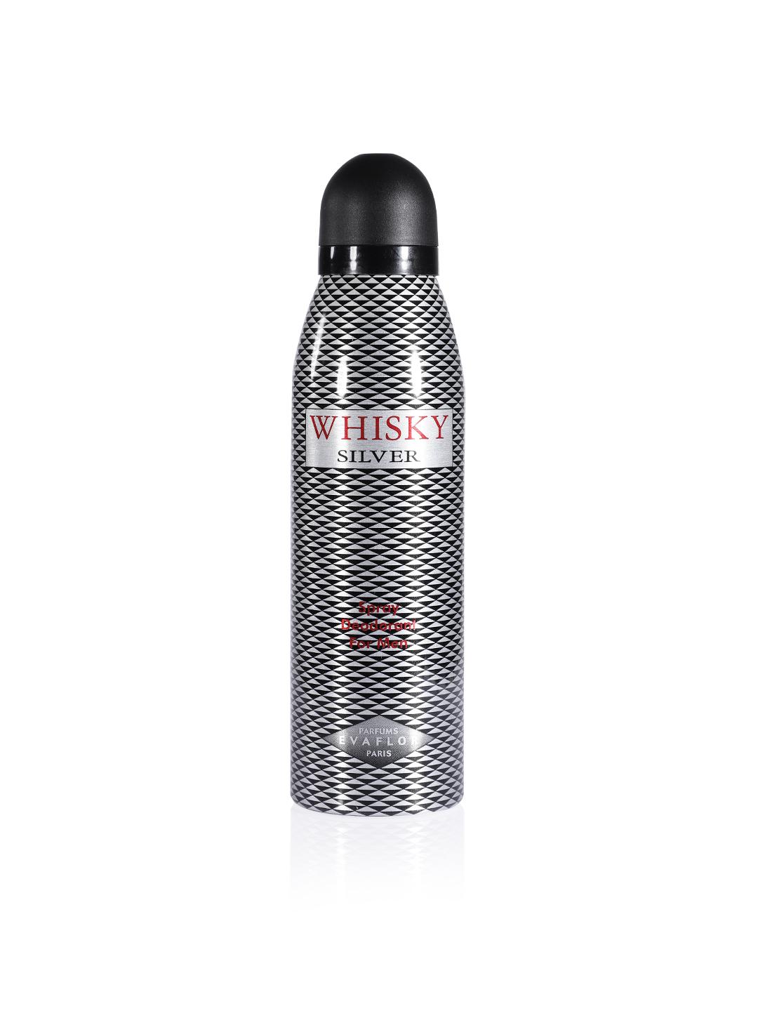 Evaflor Evaflor, Whisky Silver, Scharf, Deodorant Spray, Für Männer, 200 ml Regular