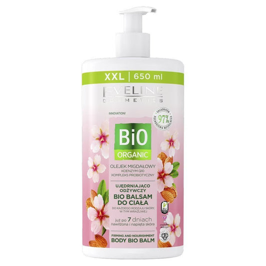 Eveline Cosmetics Eveline Cosmetics, Bio Organic, Firma & Feuchtigkeitscreme, Körperbalsam, 650 ml *Tester