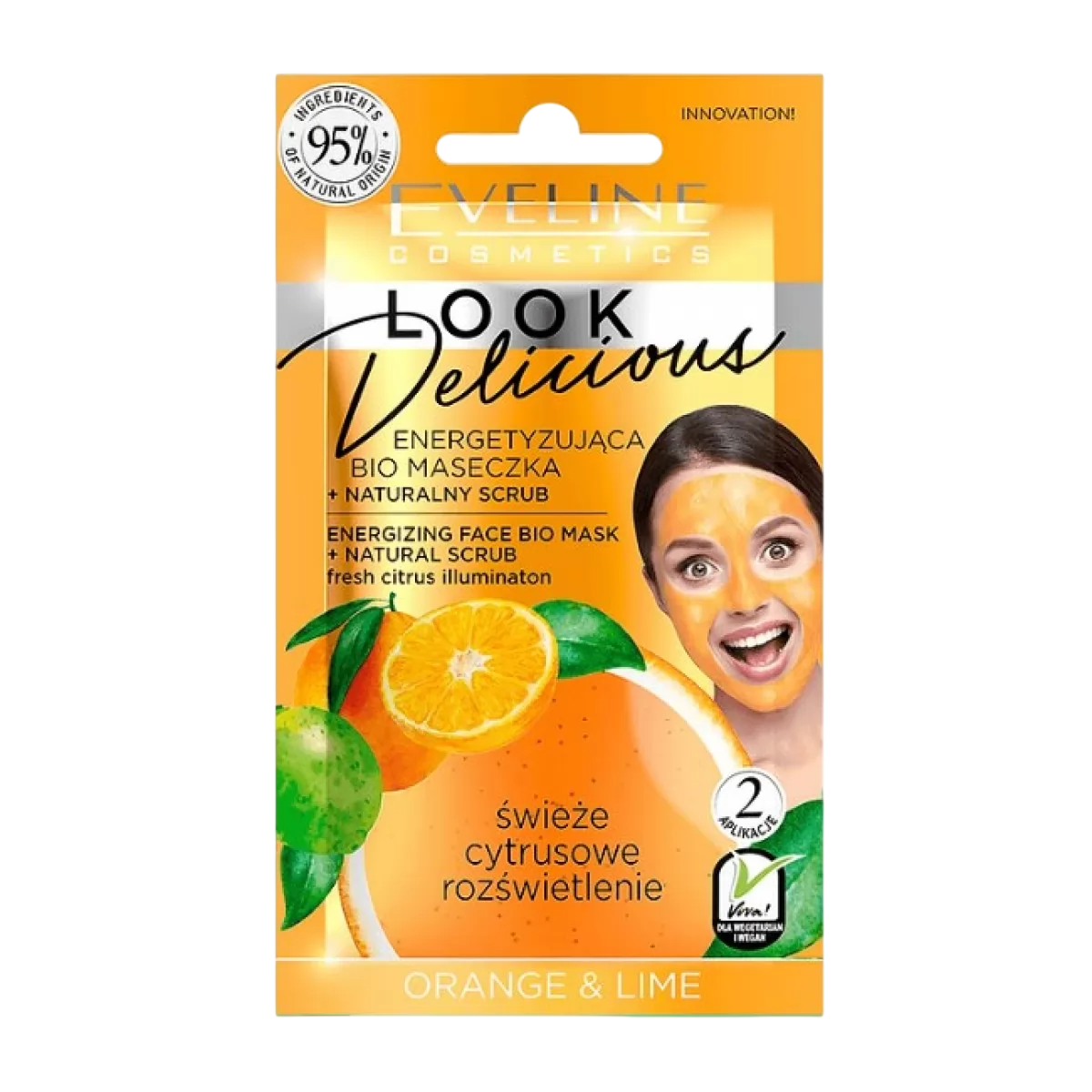 Eveline Cosmetics Eveline Cosmetics, Look Delicious, Erleuchtend, Peelingmaske, Wöchentlich, Für das Gesicht, 10 ml Regular